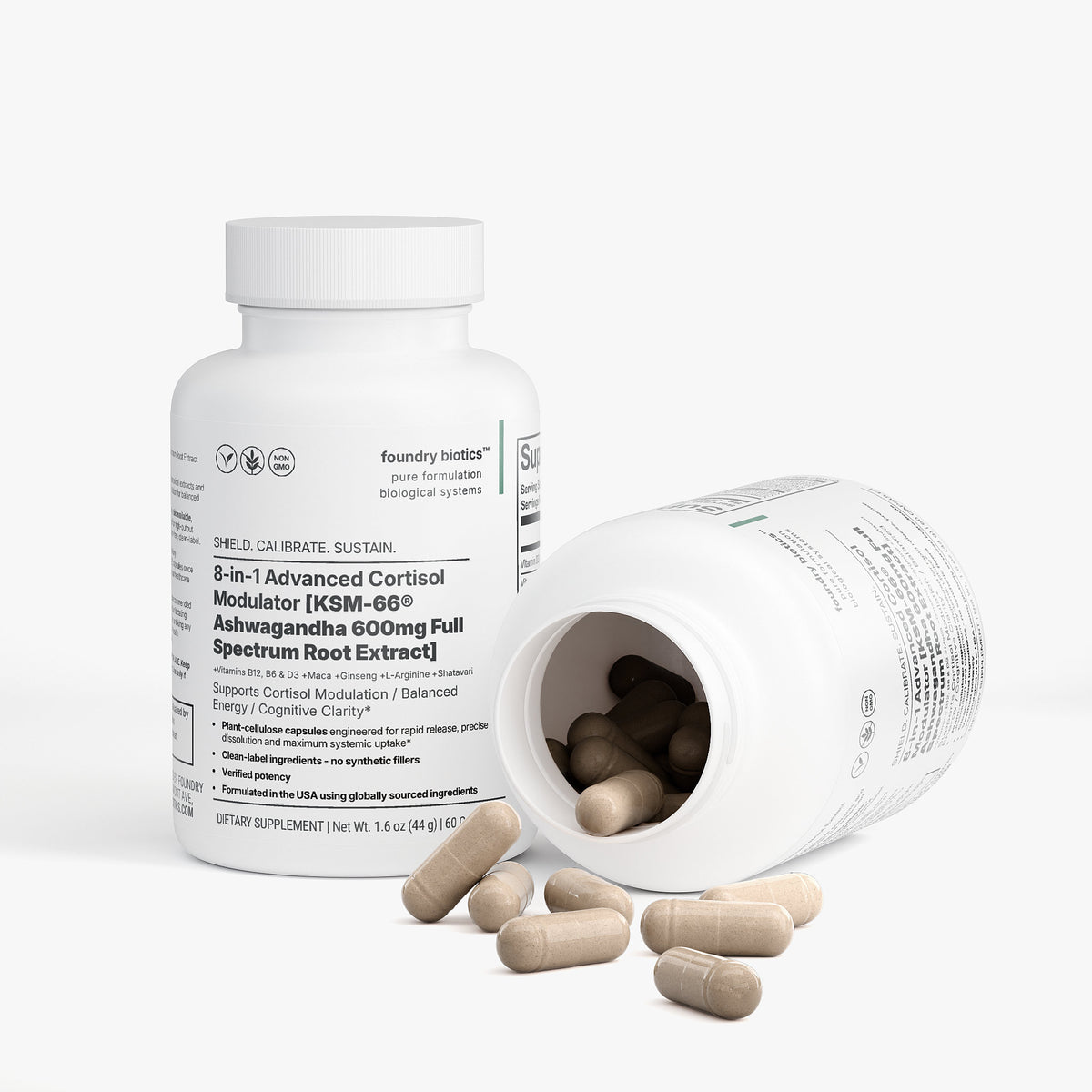 8-in-1 Advanced KSM-66® Ashwagandha 600mg Root Extract Capsules